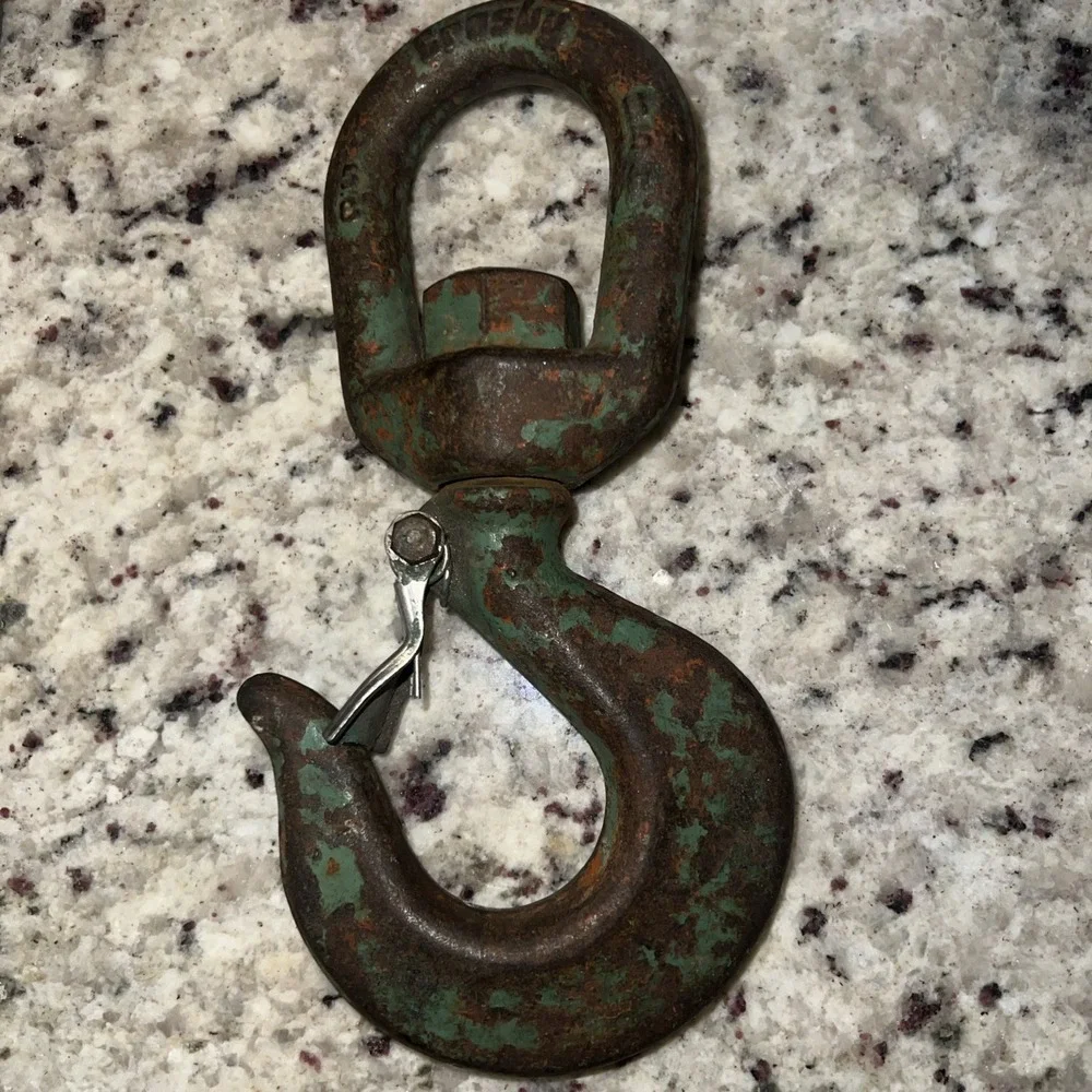 Crosby Genuine Eye‎ Slip Hook with Safety Latch 5 Ton Work Load Limit Green